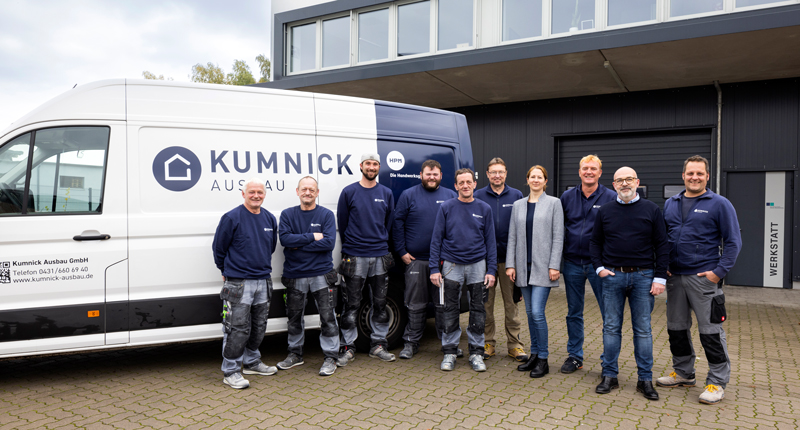 Teamfoto der Kumnick Ausbau GmbH